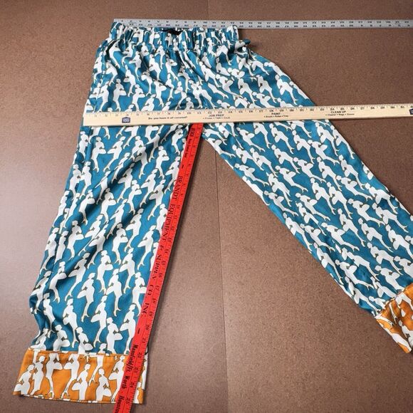 The Limited Women's Size Medium Elastic Waist Pajama Pants Fun Bright Pattern - Picture 11 of 13
